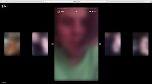 Idle, web - interactive installation by Cinzia Campolese